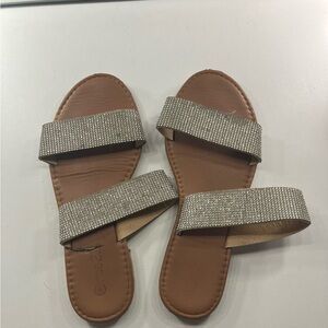 Elegant Silver Women's Sandals